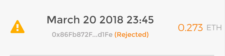 rejected
