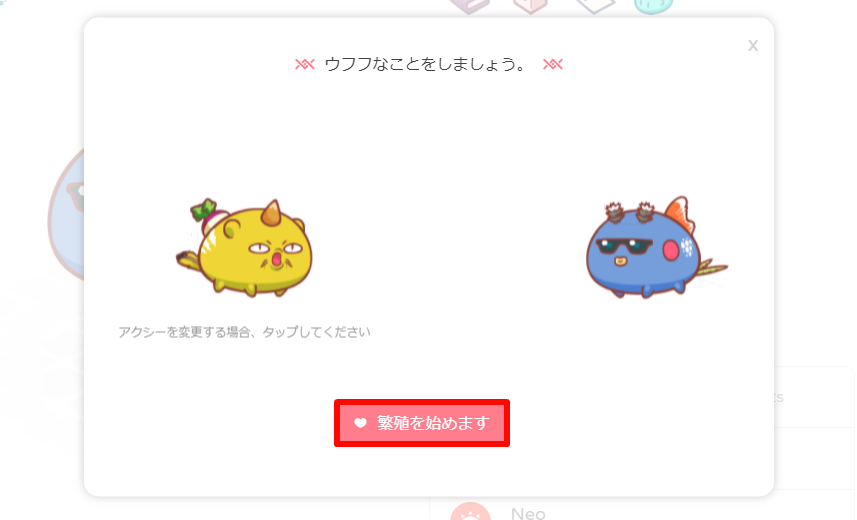 アクシー繁殖