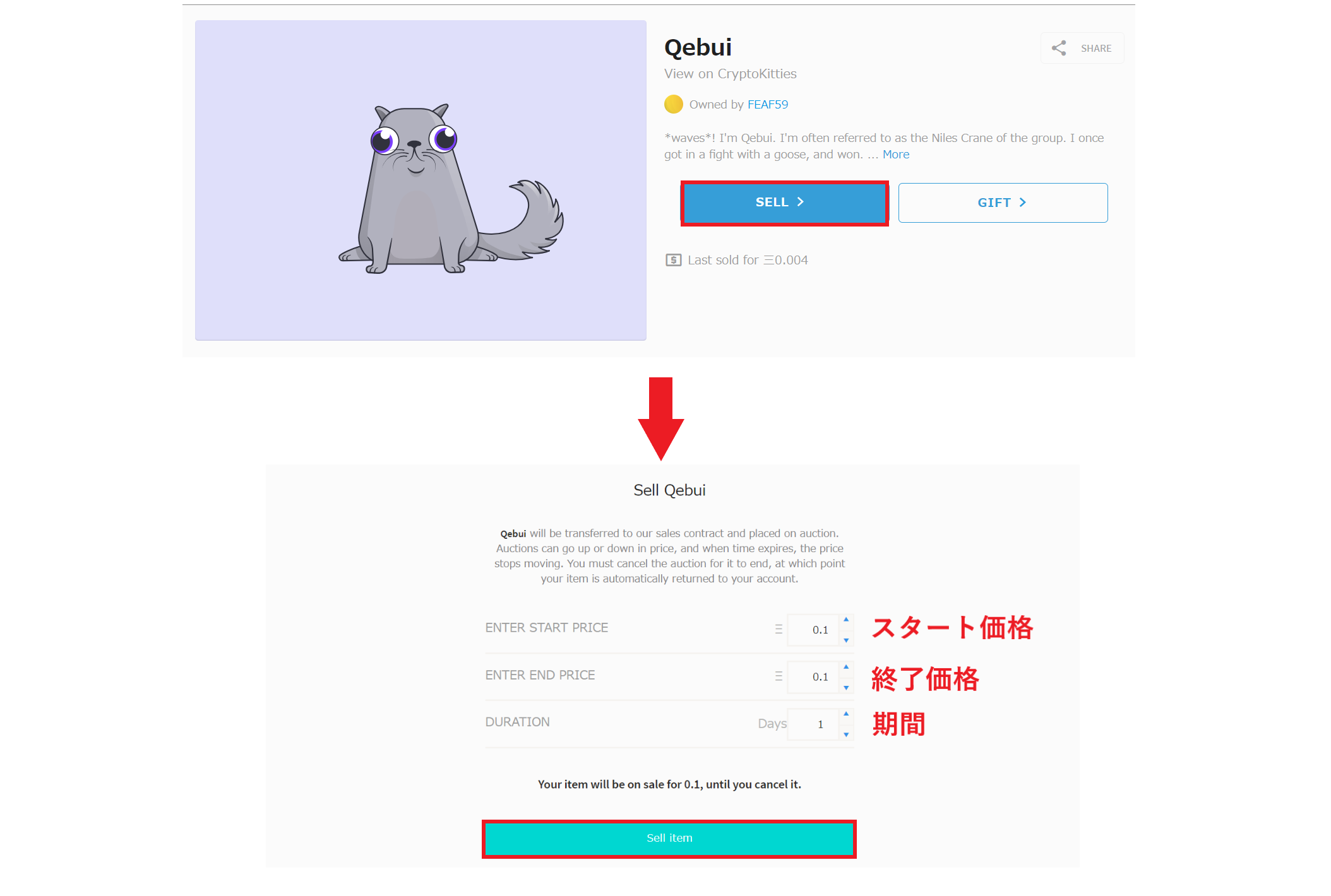 オープンシー販売