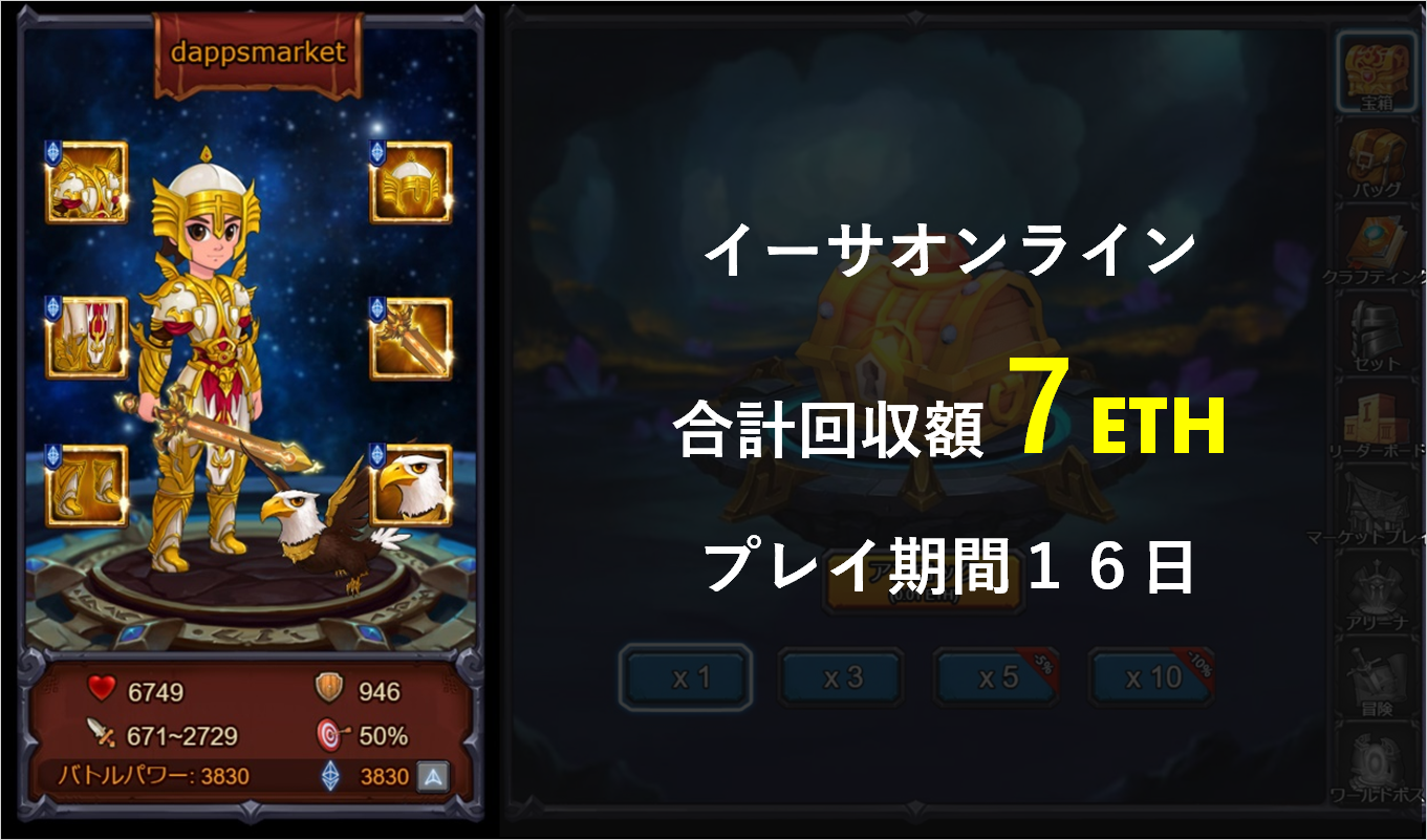 イーサオンラインの稼ぎ方 初心者編 | ラッキードローの回収率がヤバイ! イーサオンラインの稼ぎ方 初心者編 | ラッキードローの回収率がヤバイ!