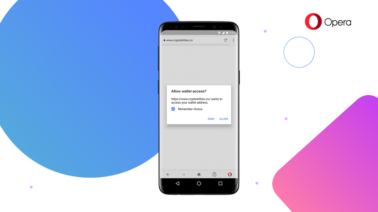 オペラ Opera CryptoWallet Dapps ブラウザウォレット