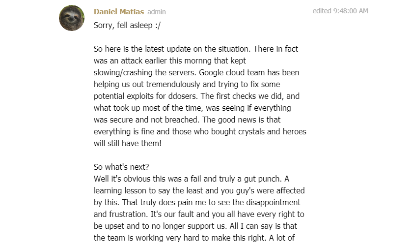 DoS DDoS Dapps 危険性 War of Crypto