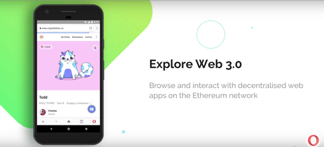 オペラ Opera CryptoWallet Dapps ブラウザウォレット