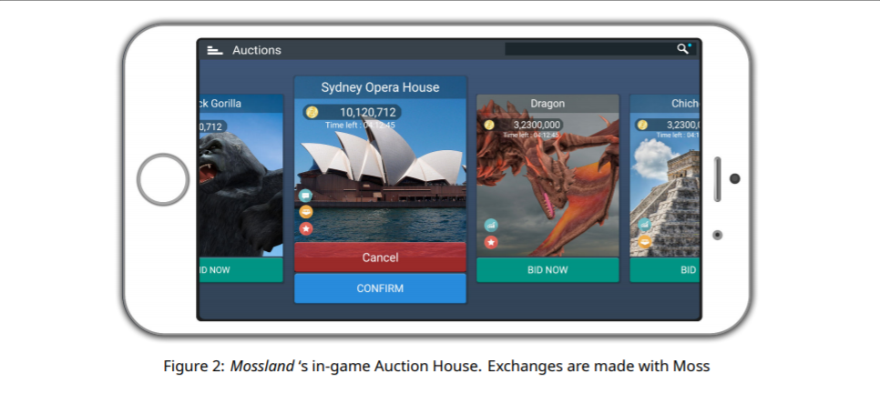 Mossland　モスランド　AR　仮想通貨ゲーム　ブロックチェーンゲーム　Dapps　アプリ