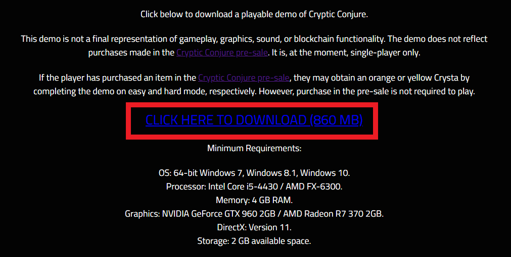 CrypticConjure demo デモ クリプティックコンジャー 遊び方 始め方 操作方法