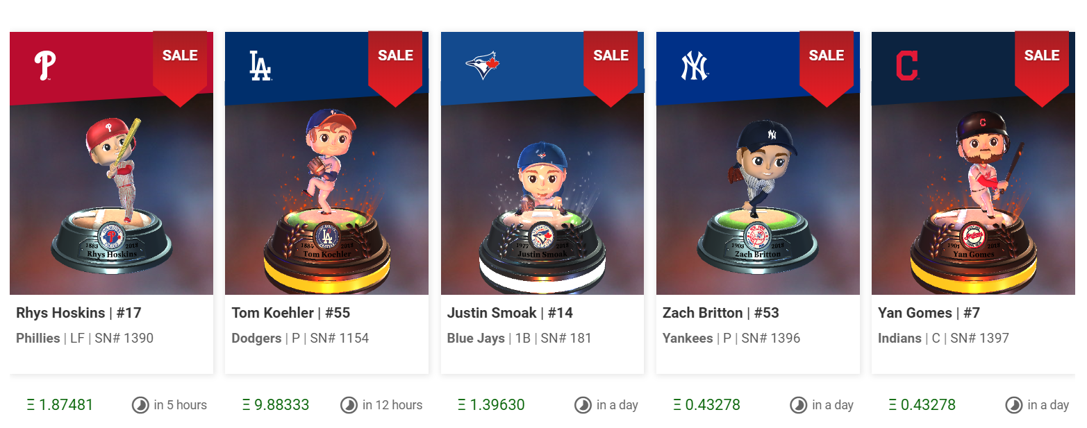 MLB CryptoBaseBall プレセール 仮想通貨ゲーム Dapps ブロックチェーンゲーム ゲームシステム 概要