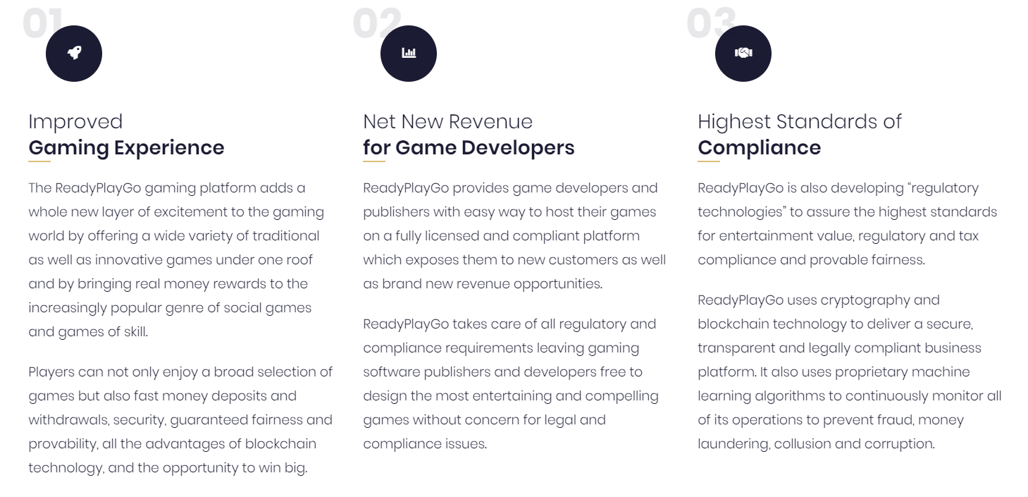 ReadyPlayGo NEM Mijin アプリ Dapps ブロックチェーンゲーム 仮想通貨ゲーム プラットフォーム