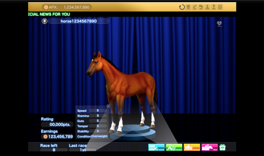 CryptoDerby(クリプトダービー)ゲーム内通貨APXの使い道と獲得方法 CryptoDerby(クリプトダービー)ゲーム内通貨APXの使い道と獲得方法
