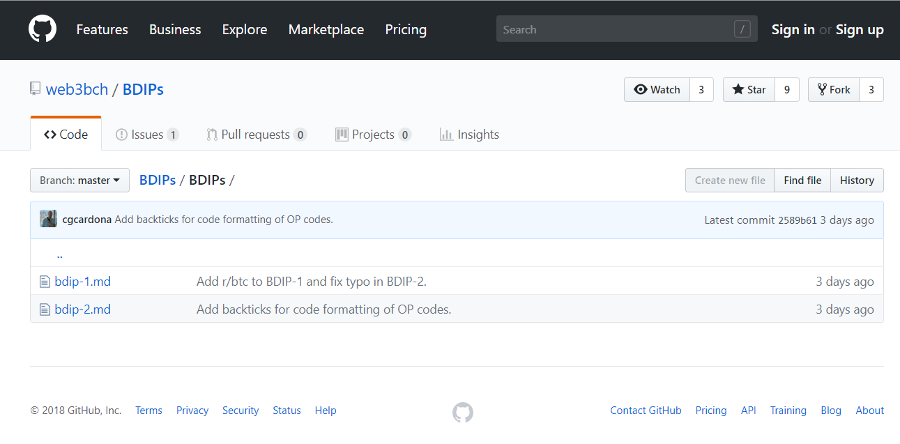 BCH ビットコインキャッシュ BDIP Dapps 技術提案書