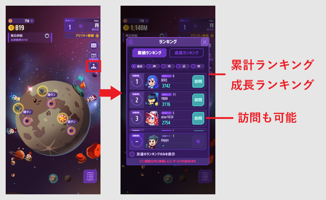 DIGSTAR ディグスター Dapps メタップスプラス 始め方 遊び方