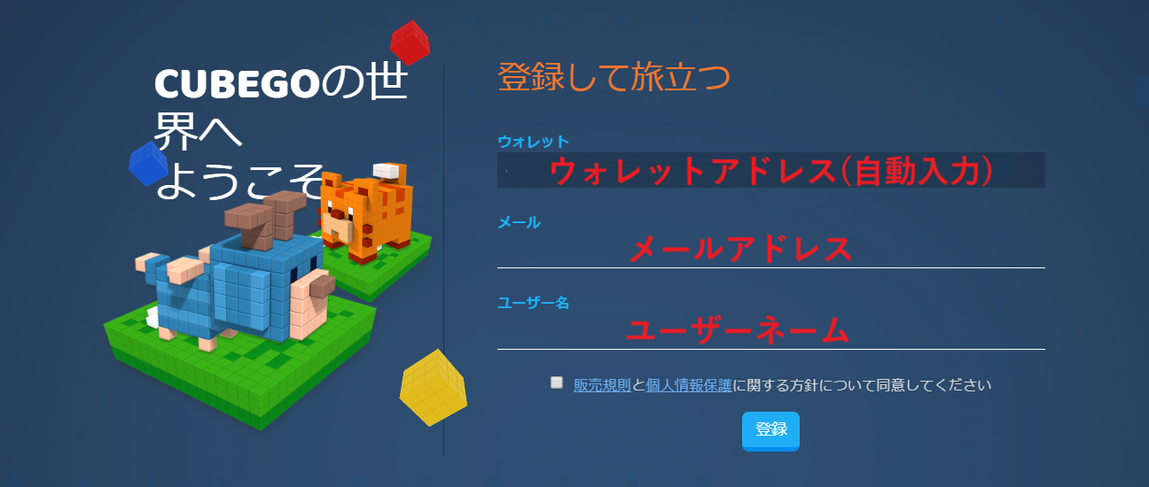 Cubego キューブゴー ゲーム概要 イーサエモン Dapps 特徴