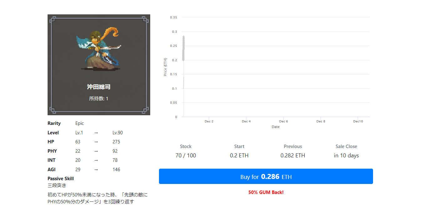 マイクリプトヒーローズ クラウドセール MyCryptoHeroes Dapps 仮想通貨ゲーム MCH
