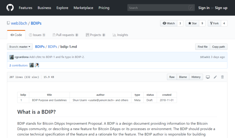 ビットコインキャッシュでもDappsが!新規格「BDIP」の概要解説 ビットコインキャッシュでもDappsが!新規格「BDIP」の概要解説