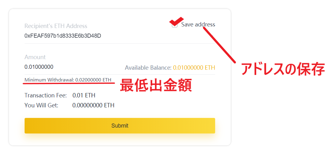 バイナンス 入金 出金 手数料 BINANCE