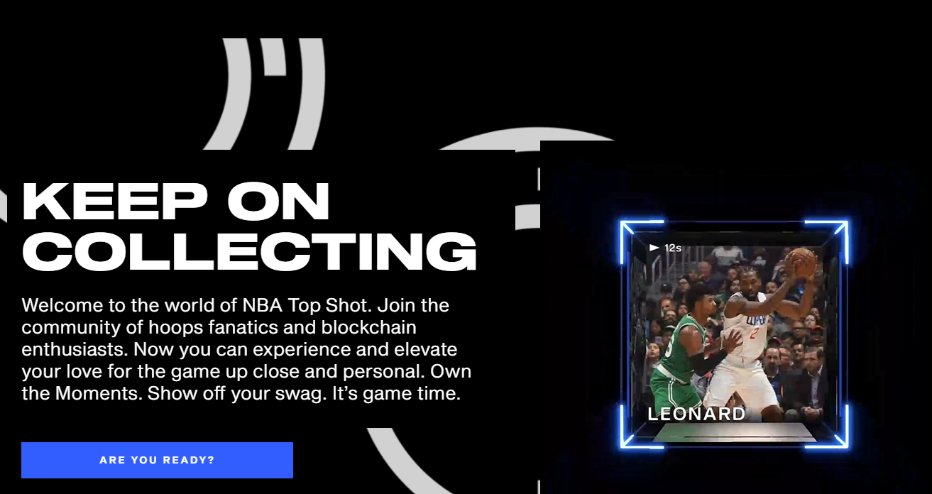 Dapper Labs NBA ブロックチェーンゲーム　NBA Top Shot