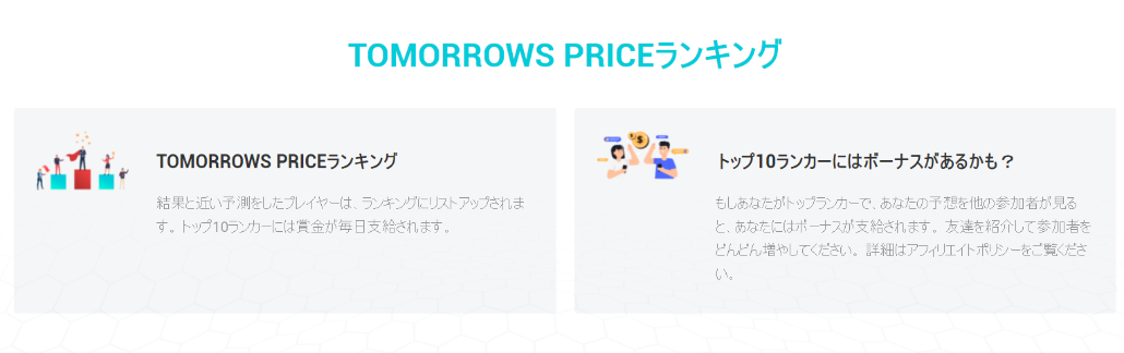 TOMORROW PRICE BTC DAI 価格予想 始め方 使い方