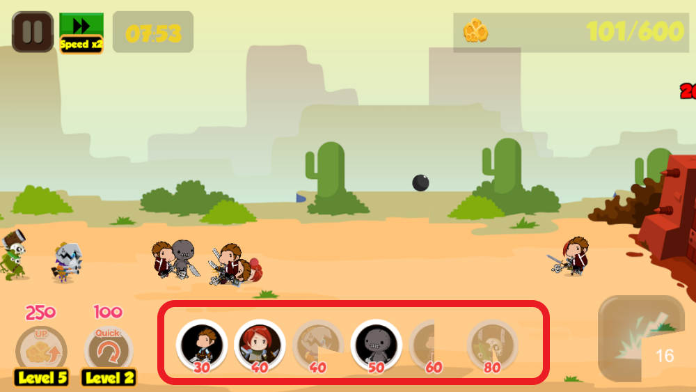 みにみに大戦争 ゲーム性