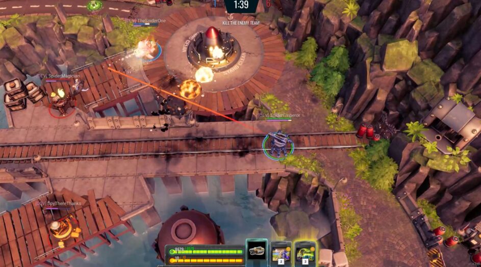 Spider Tanksのバトルフィールド