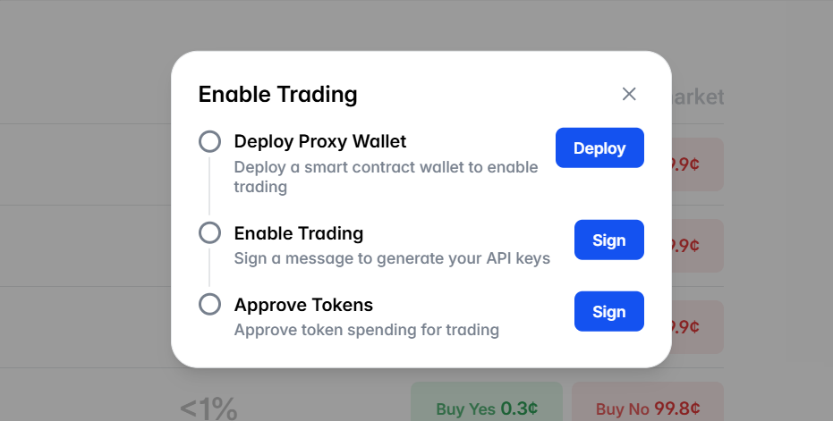 ウォレット認証画面